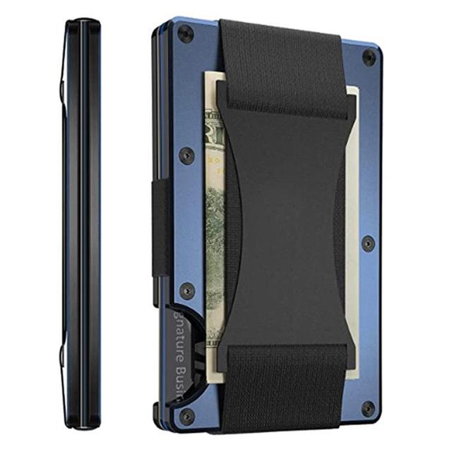 Men Minimalist RFID Blocking Slim Wallet