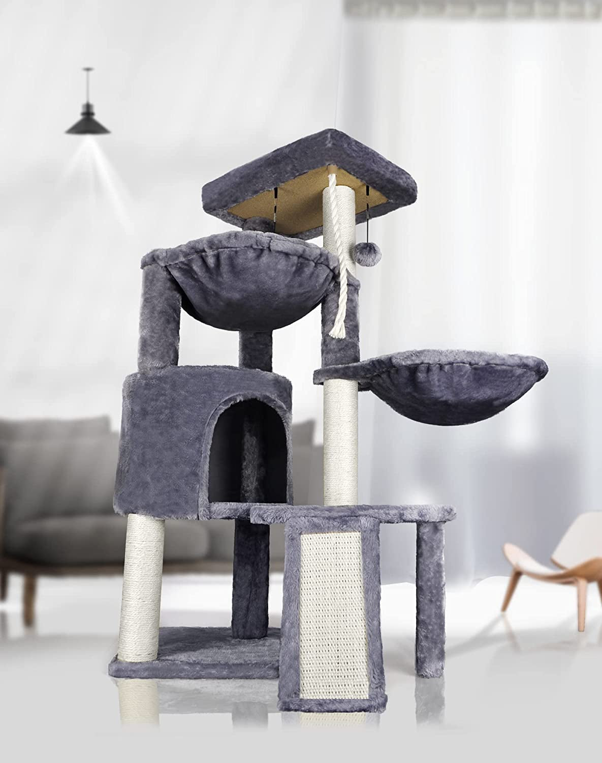 Cat Tree - Cat Condo With Two Hammocks