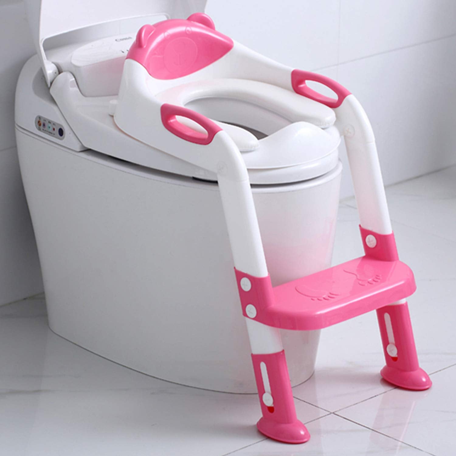 2-in-1 Potty Training Toilet Seat for kids - Toddler Potty Chair with Step Stool Ladder