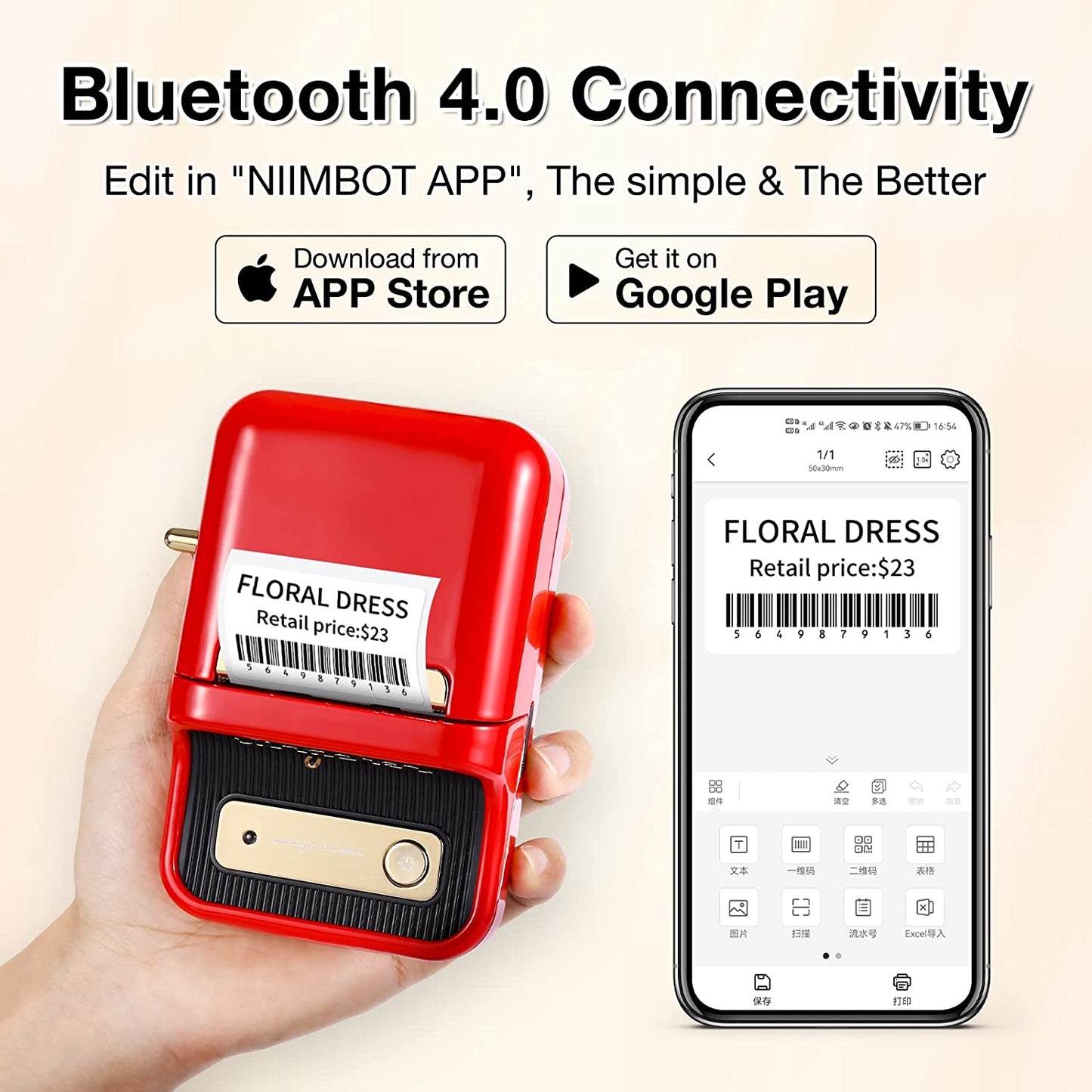 Inkless Thermal Label Maker