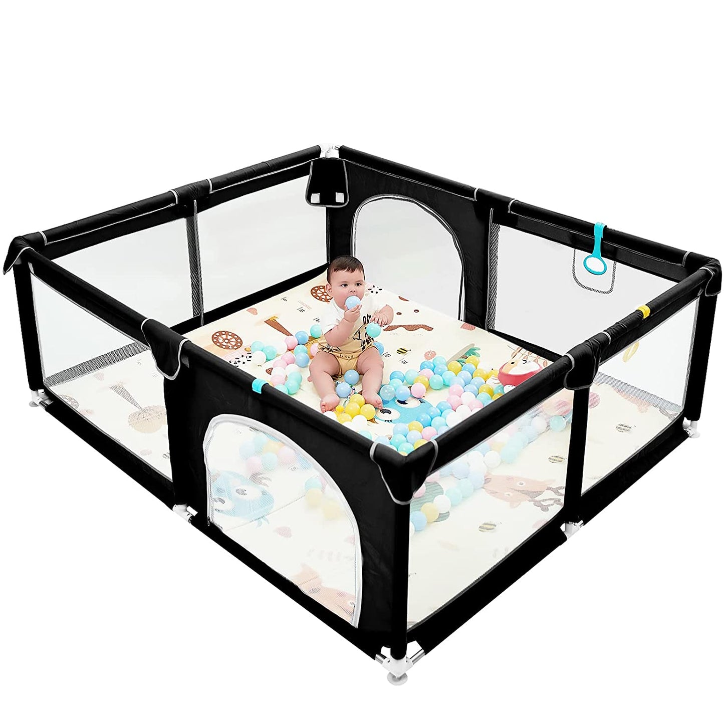 Baby Playpen - Large Baby Playard with Gate Baby Activity Center