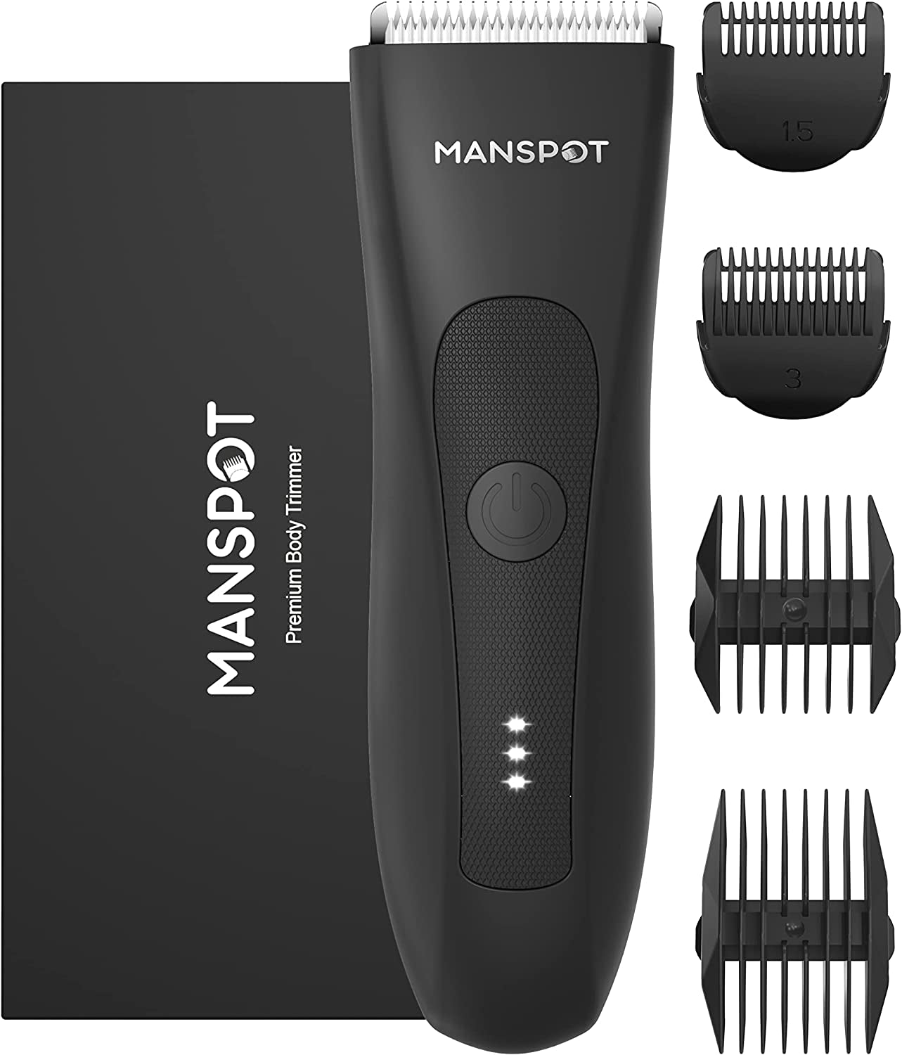 Hair Trimmer - Electric Trimmer/Shaver Ceramic Blade Heads Wet/Dry Groin & Body Shaver