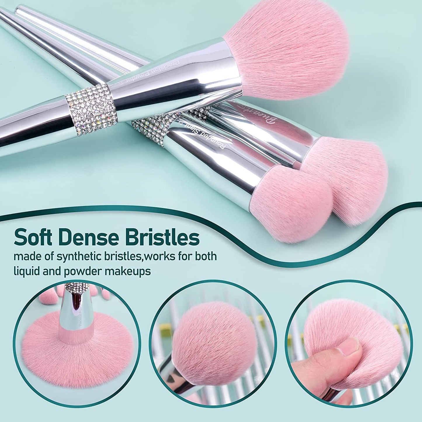 Soft Makeup Brushes Sets - Makeup Brushes & Brush Holder