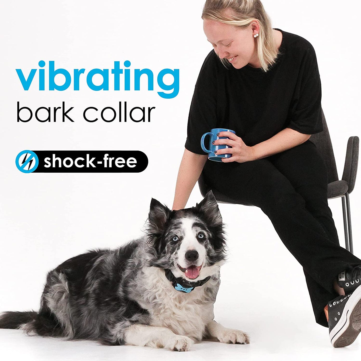 Dogs Bark Collar - Rechargeable Anti Dog Bark Collar Automatic Bark Collar No Shock