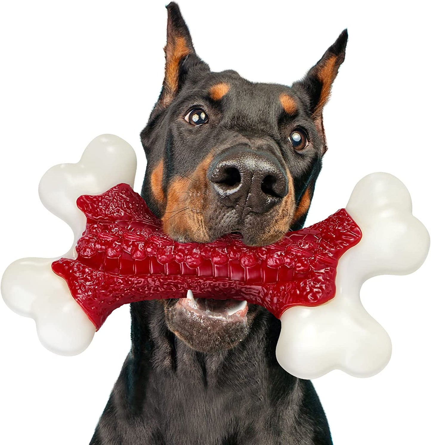 Dog Toys - Indestructible Dog Bone Chew Nylon Toys - Aggressive Chew Dogs Toys