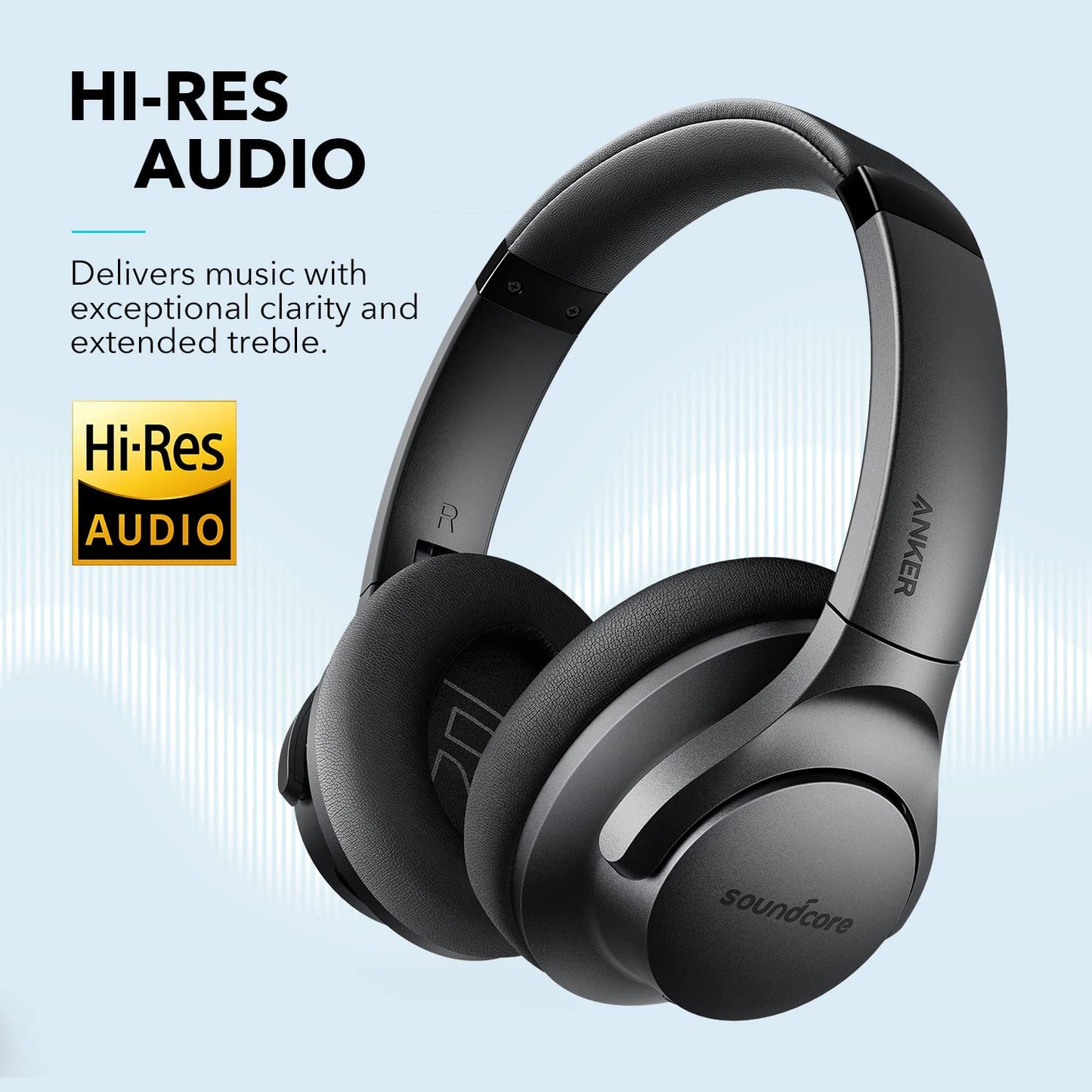 Soundcore Anker Wireless Headphones - Active Noise Cancelling Headphones