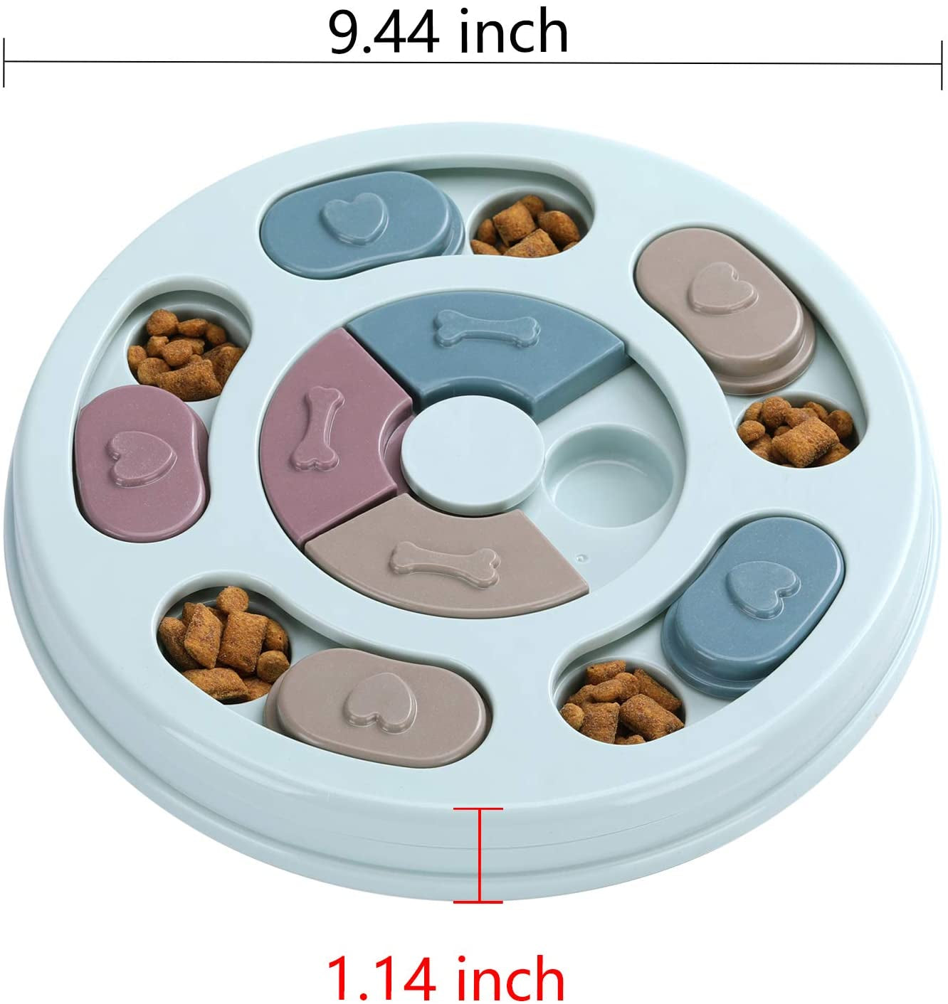 Dog Food Puzzle Feeder - Toys IQ Training & Mental Enrichment Dog Treat Puzzle