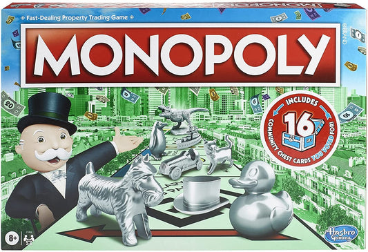 Monopoly Game - Family Board Games for 2 to 6 Players Includes 8 Tokens
