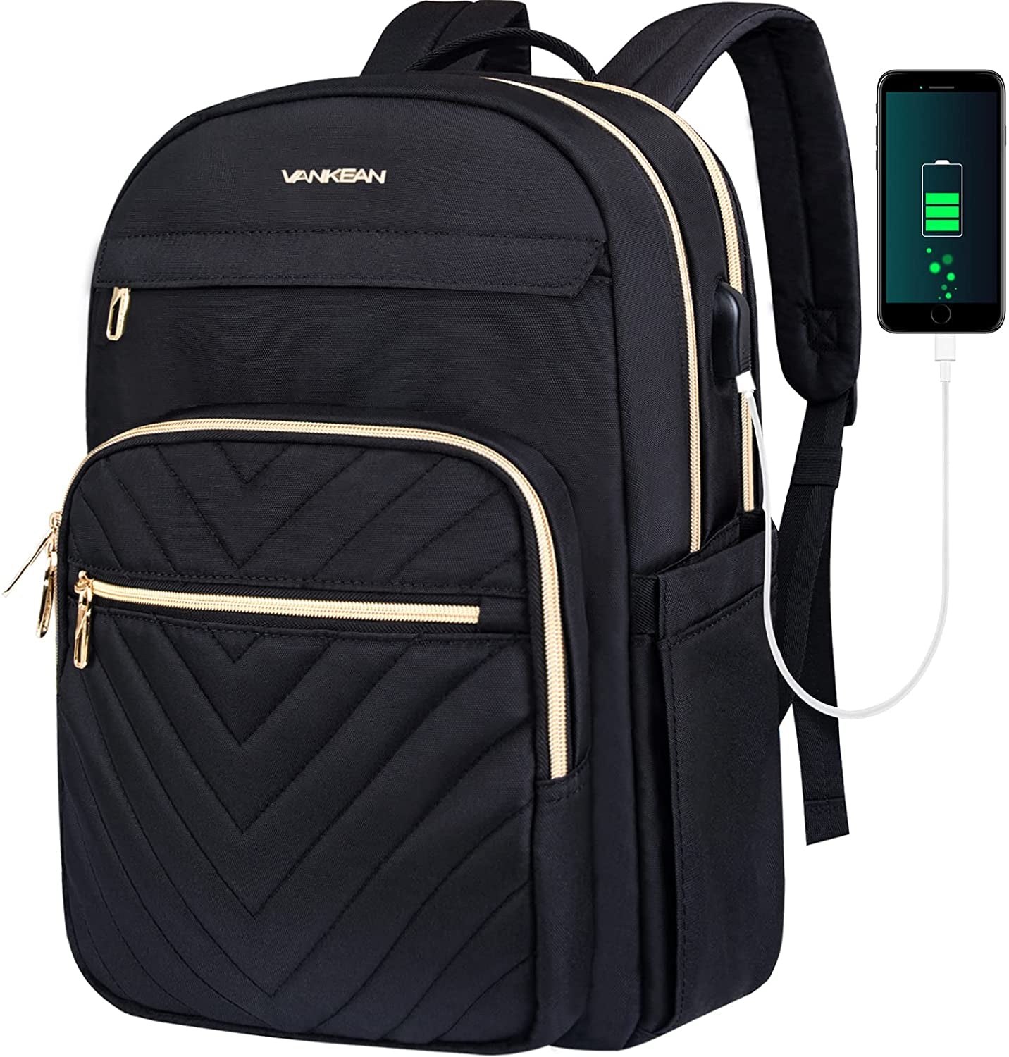 Laptop Backpack - Waterproof Laptop Bag with USB Port Travel Bags