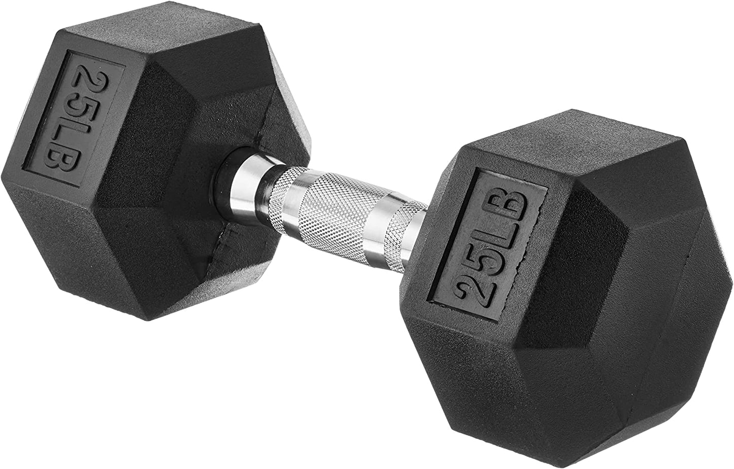 25LB Dumbbell Hand Weight Rubber Dumbbell