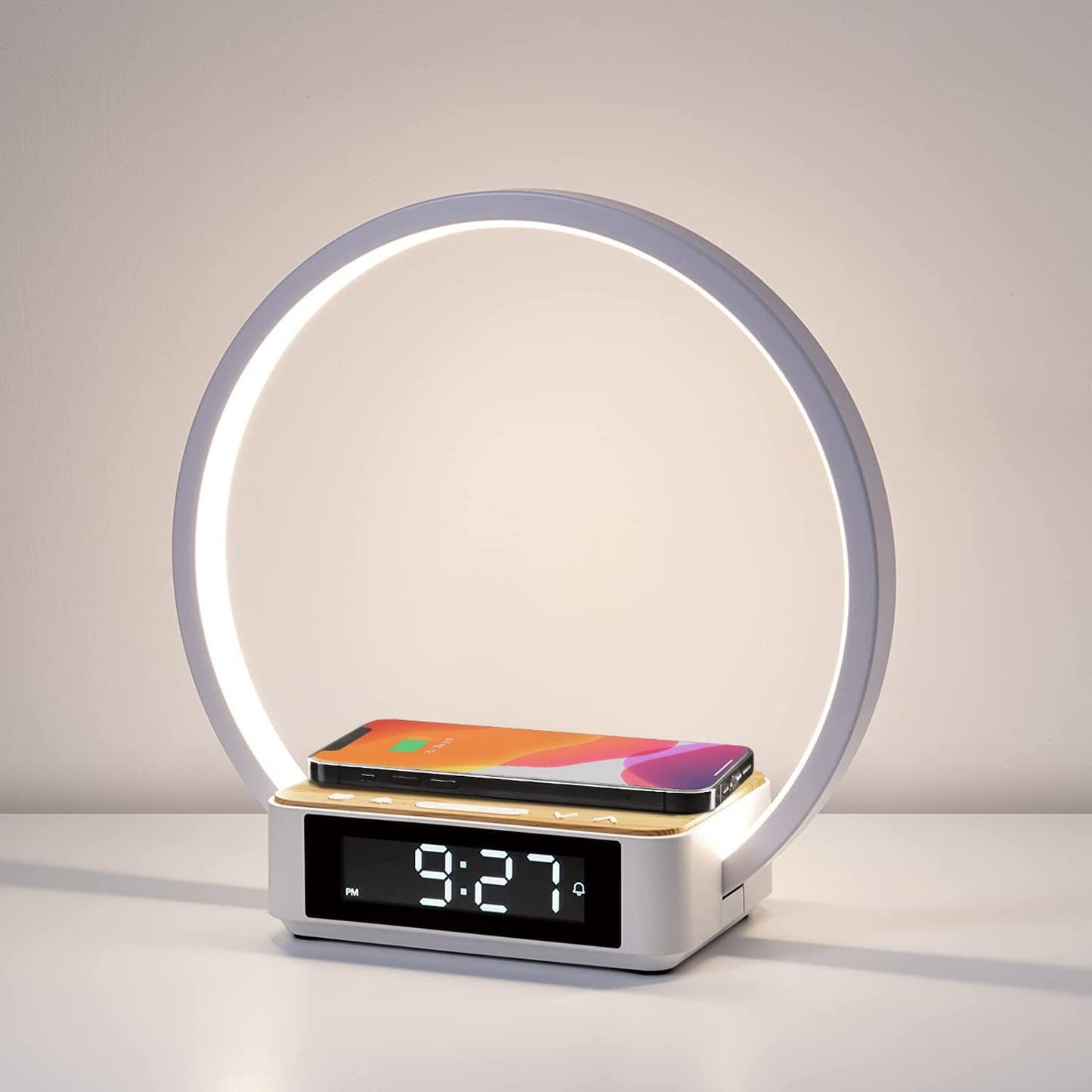 Bedside Lamp with Wireless Charger Touch Control Desk Lamp for Decor