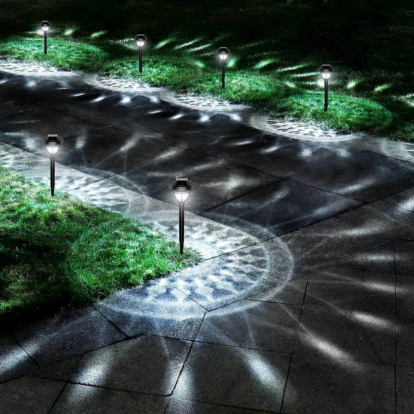 2 in 1 Waterproof Outdoor Solar Lights Solar Powered Garden Lights