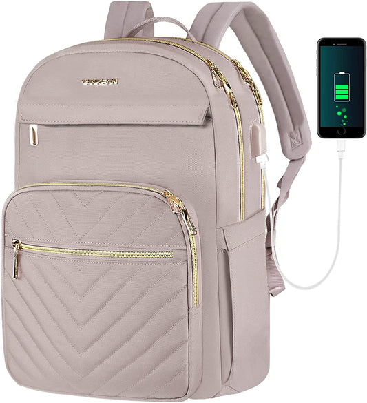 Laptop Backpack - Waterproof Laptop Bag with USB Port Travel Bags