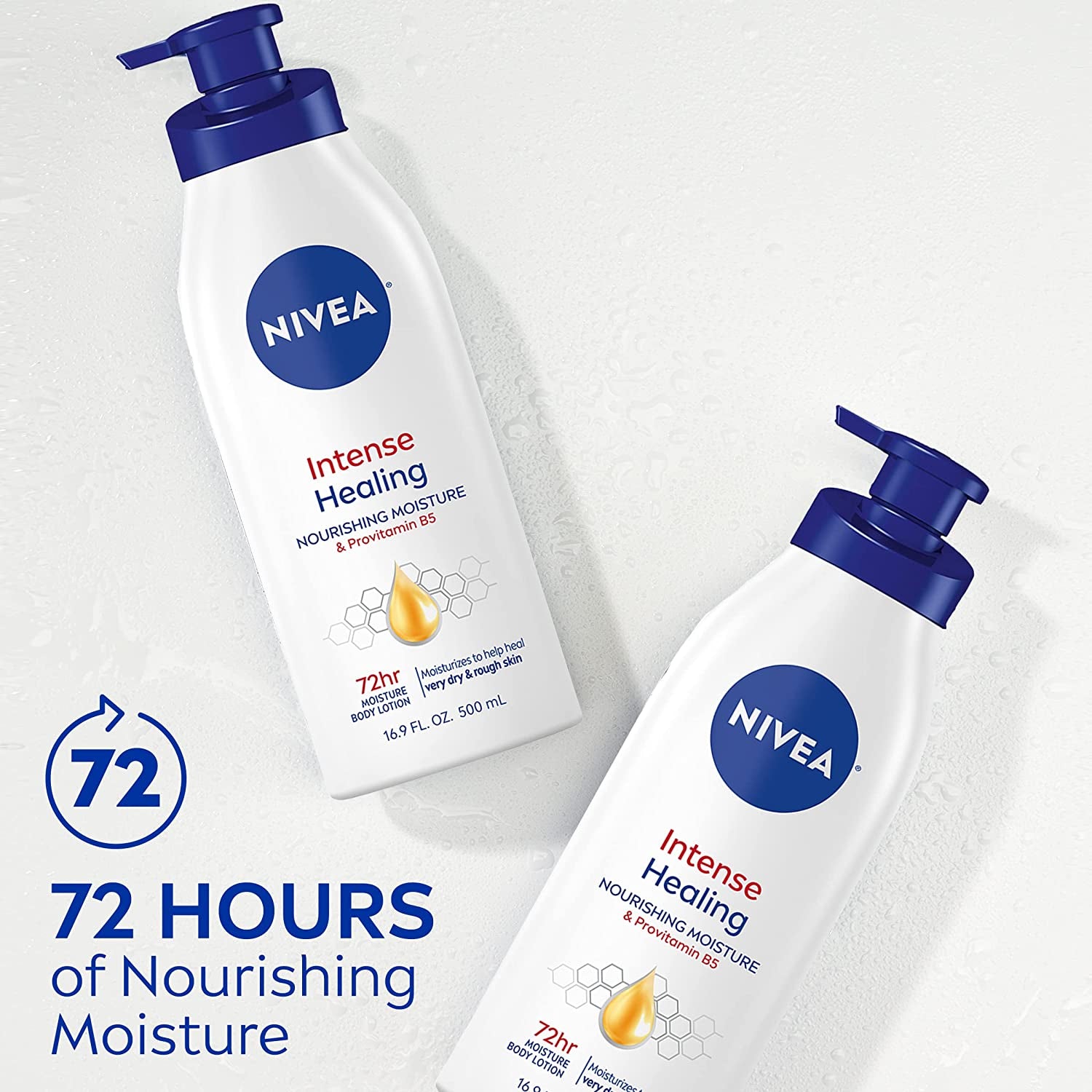 NIVEA - Intense Healing Body Lotion 72 Hour Moisture for Dry Skin