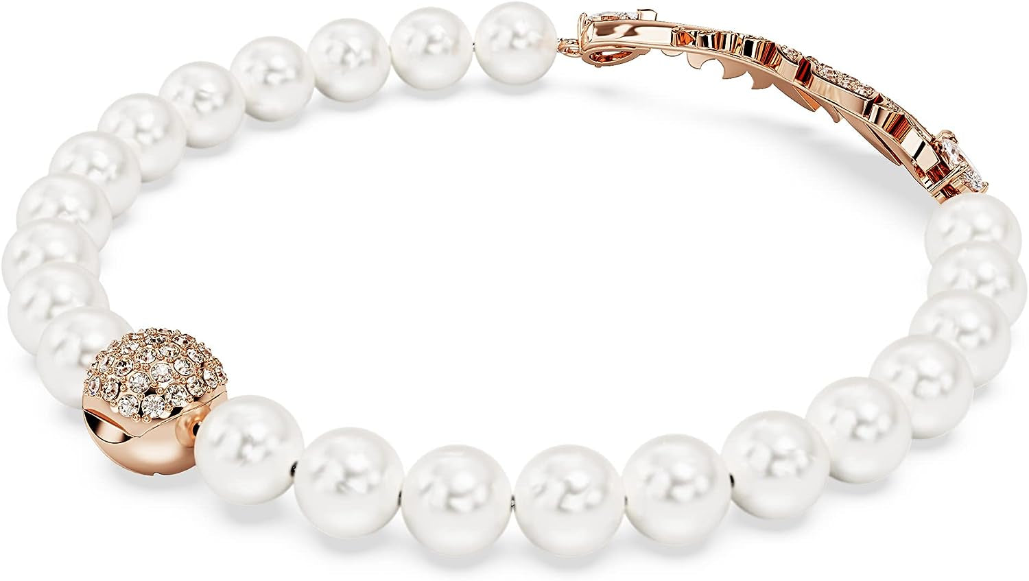 Crystal Pearls with Rose Gold-Tone Plated Bracelets