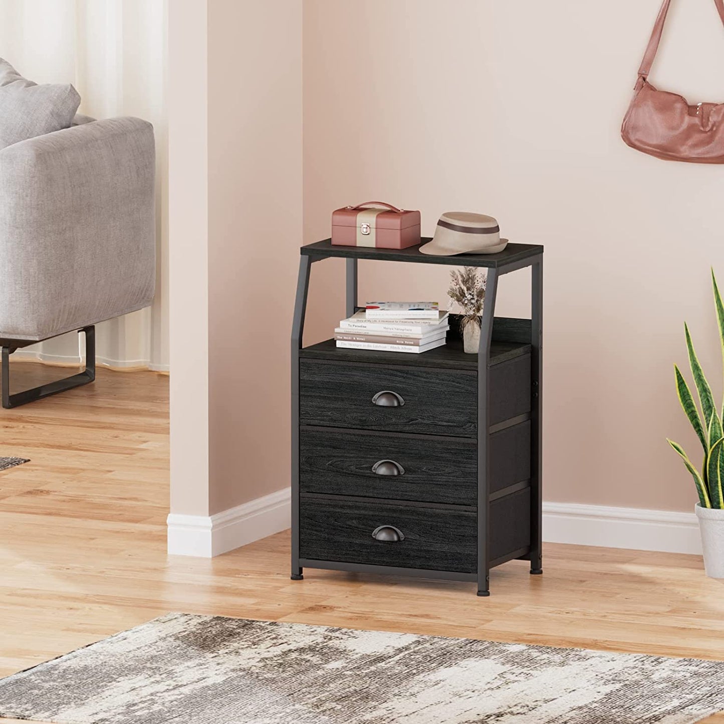 Bedroom Dresser Nightstand With Storage Drawers