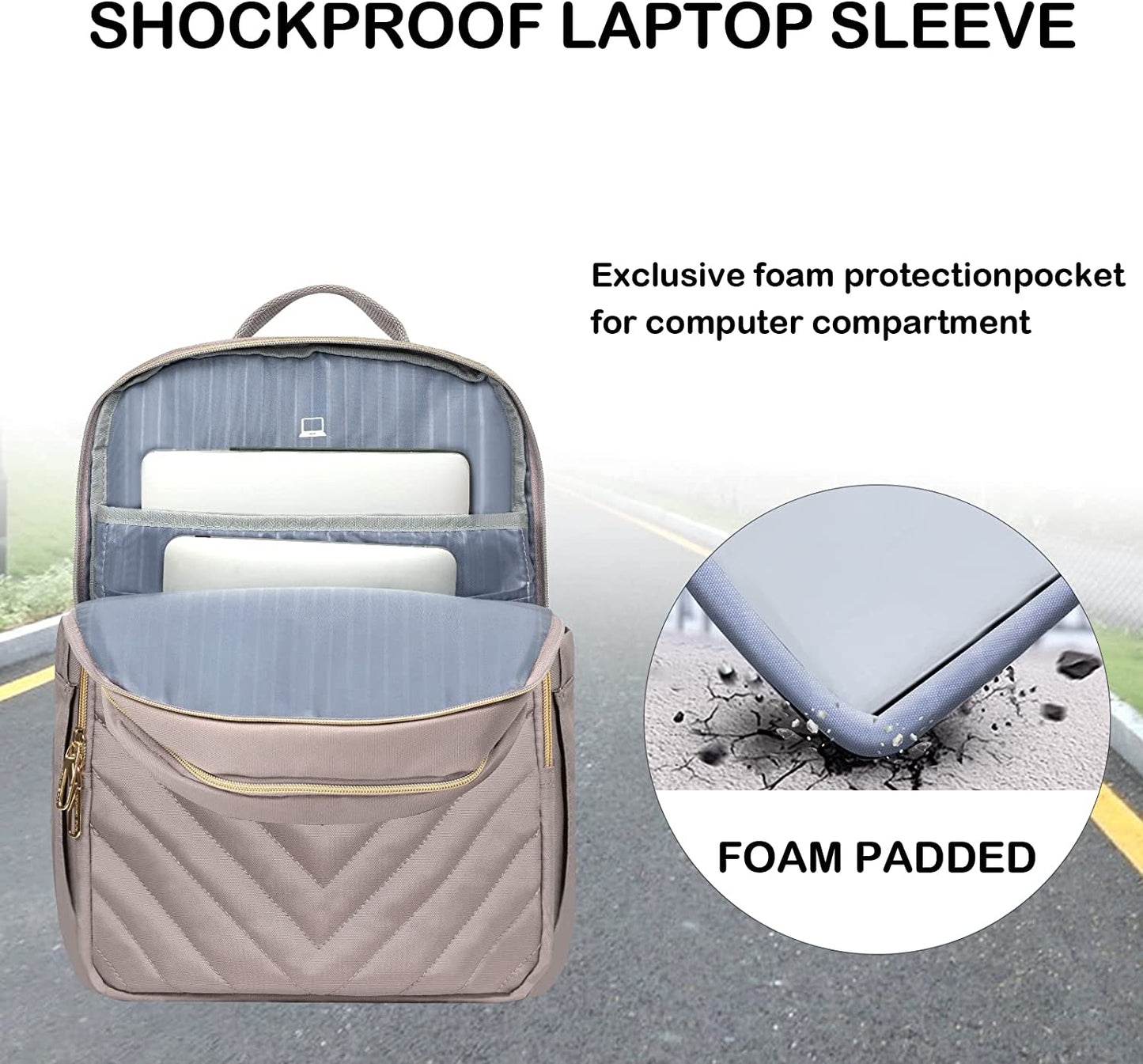 Laptop Backpack - Waterproof Laptop Bag with USB Port Travel Bags