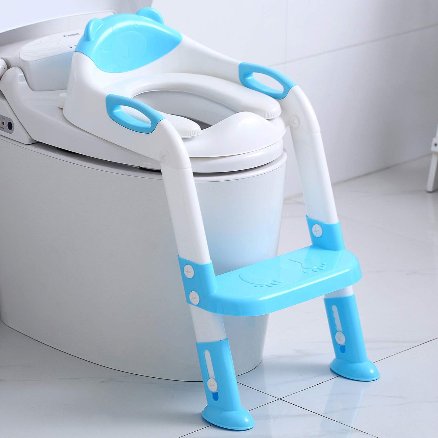 2-in-1 Potty Training Toilet Seat for kids - Toddler Potty Chair with Step Stool Ladder
