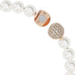 Crystal Pearls with Rose Gold-Tone Plated Bracelets
