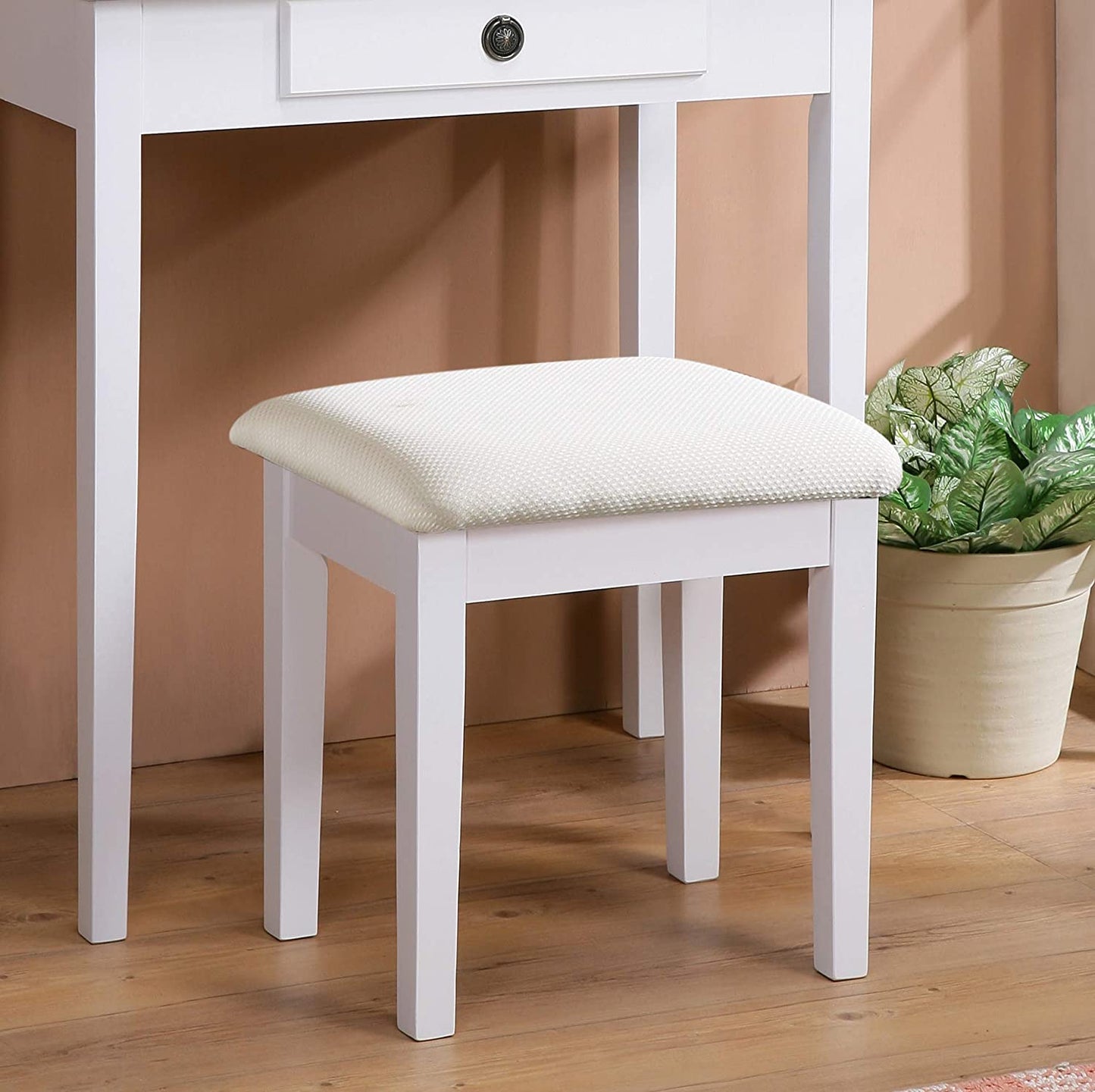 Vanity Table Set - Women Makeup Tables With Drawer and Stool