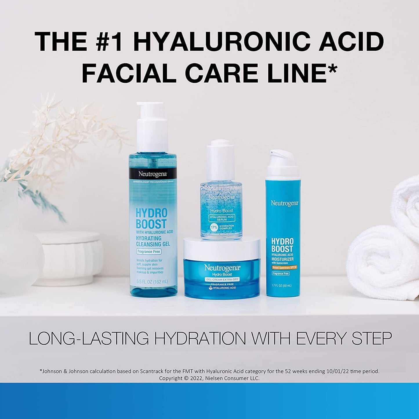 Neutrogena - Daily Face Moisturizer Hydro Boost Hyaluronic Acid Hydrating Water Gel - Oil-Free Face Lotion