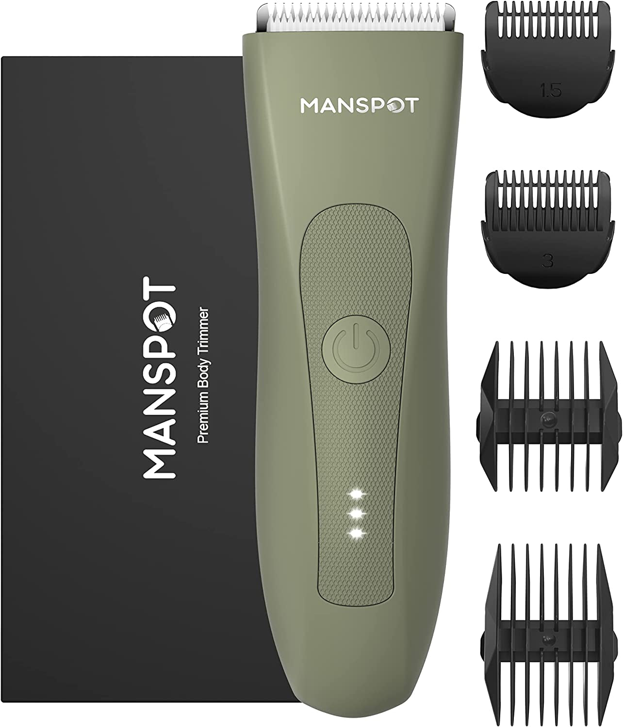 Hair Trimmer - Electric Trimmer/Shaver Ceramic Blade Heads Wet/Dry Groin & Body Shaver