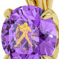 Aquarius Necklace 24k Gold inscribed on Crystal