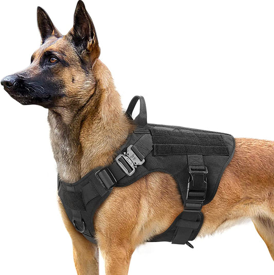 Dog Harness - Heavy Duty Dog Tactical Harness with Handle No-Pull Dog Vest