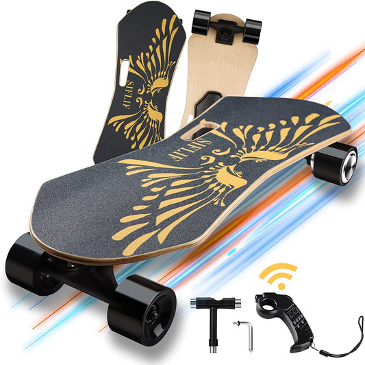 Electric Skateboard - Wireless Remote Longboard 20MPH Top Speed 350W 30inch
