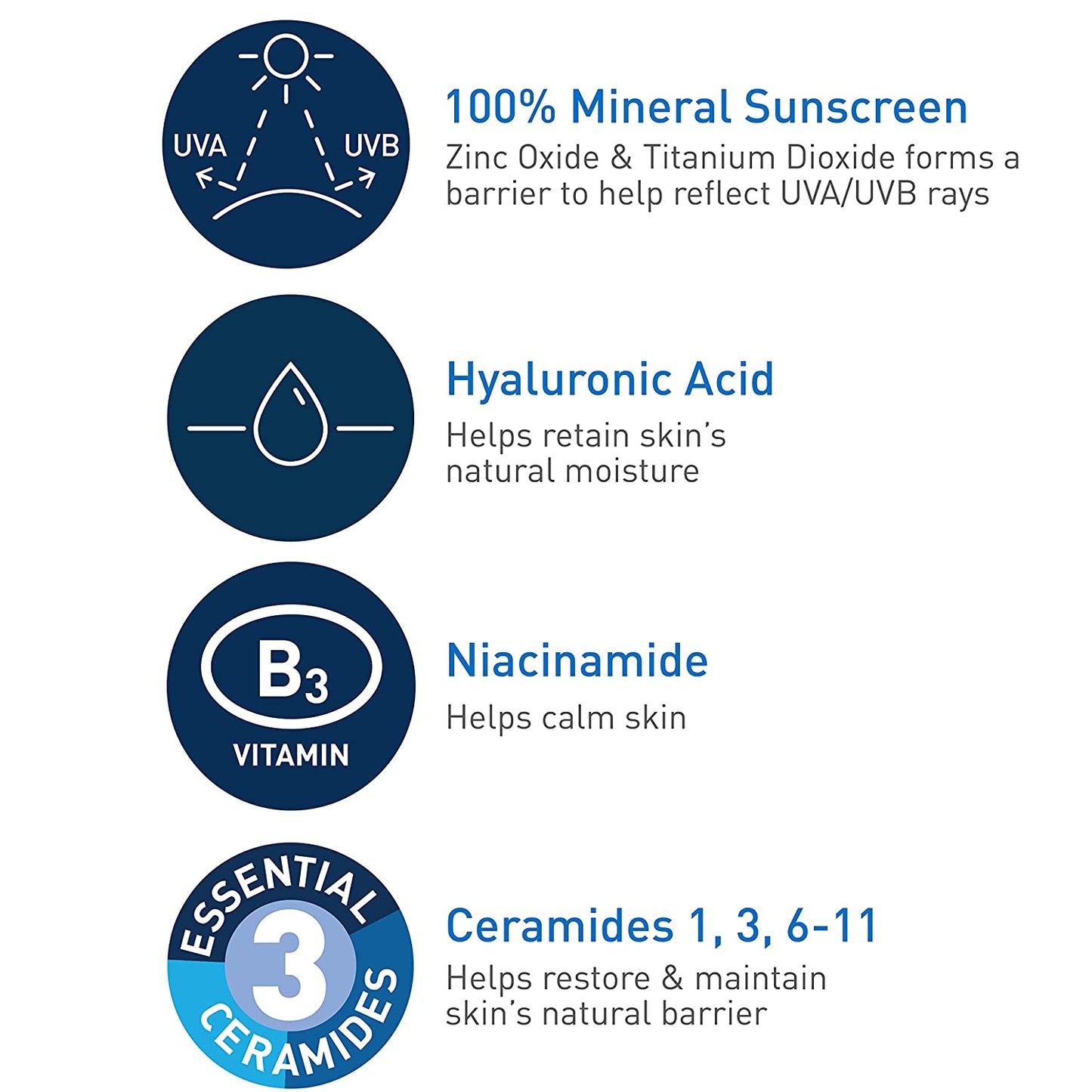 CeraVe - SPF 30 Hydrating Mineral Sunscreen with Zinc Oxide & Titanium Dioxide