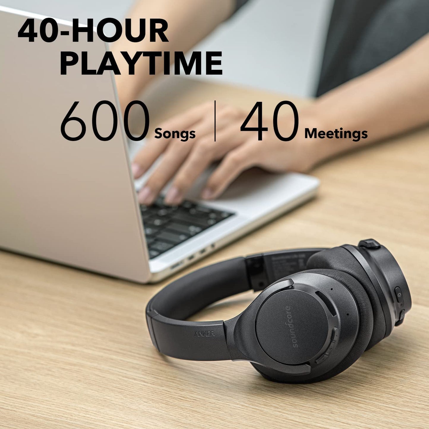 Soundcore Anker Wireless Headphones - Active Noise Cancelling Headphones