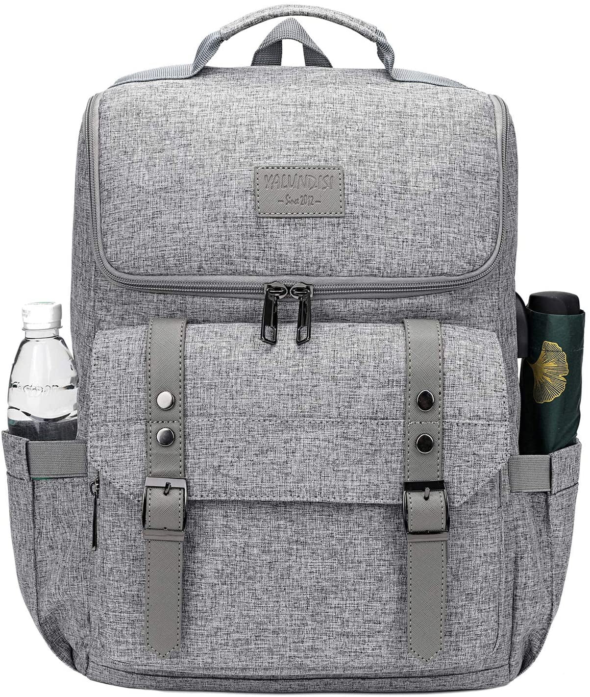 Vintage Laptop Backpack - Travel Backpack with USB Charging Port