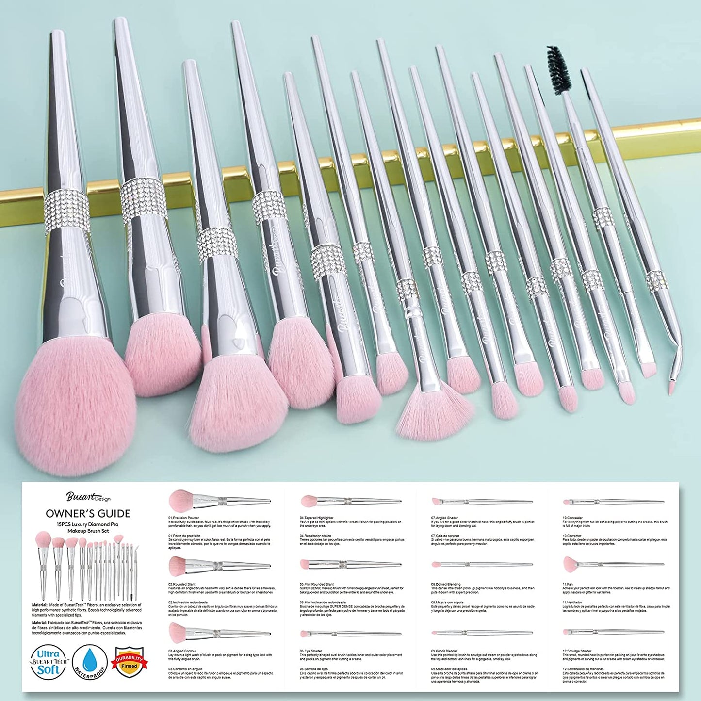 Soft Makeup Brushes Sets - Makeup Brushes & Brush Holder