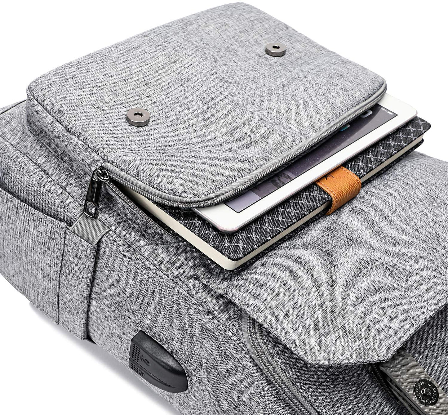 Vintage Laptop Backpack - Travel Backpack with USB Charging Port