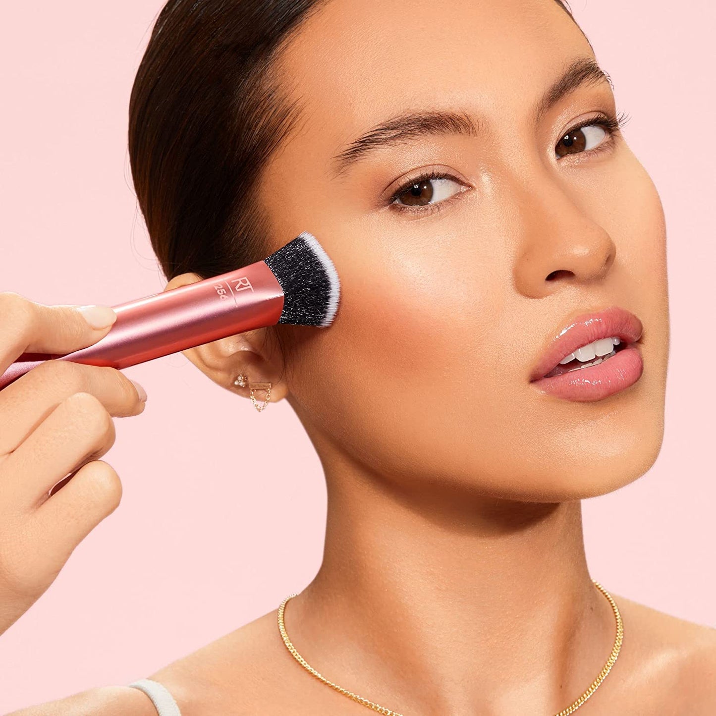 Face Base Makeup Brush Kit Works with Liquid Cream & Powder