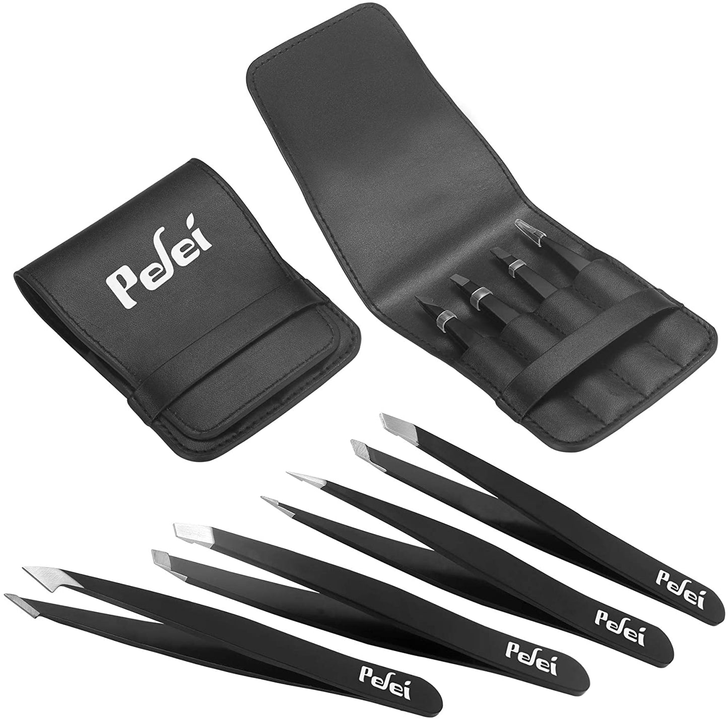 Tweezers Set - Professional Stainless Steel Tweezers for Hair Facial Splinter