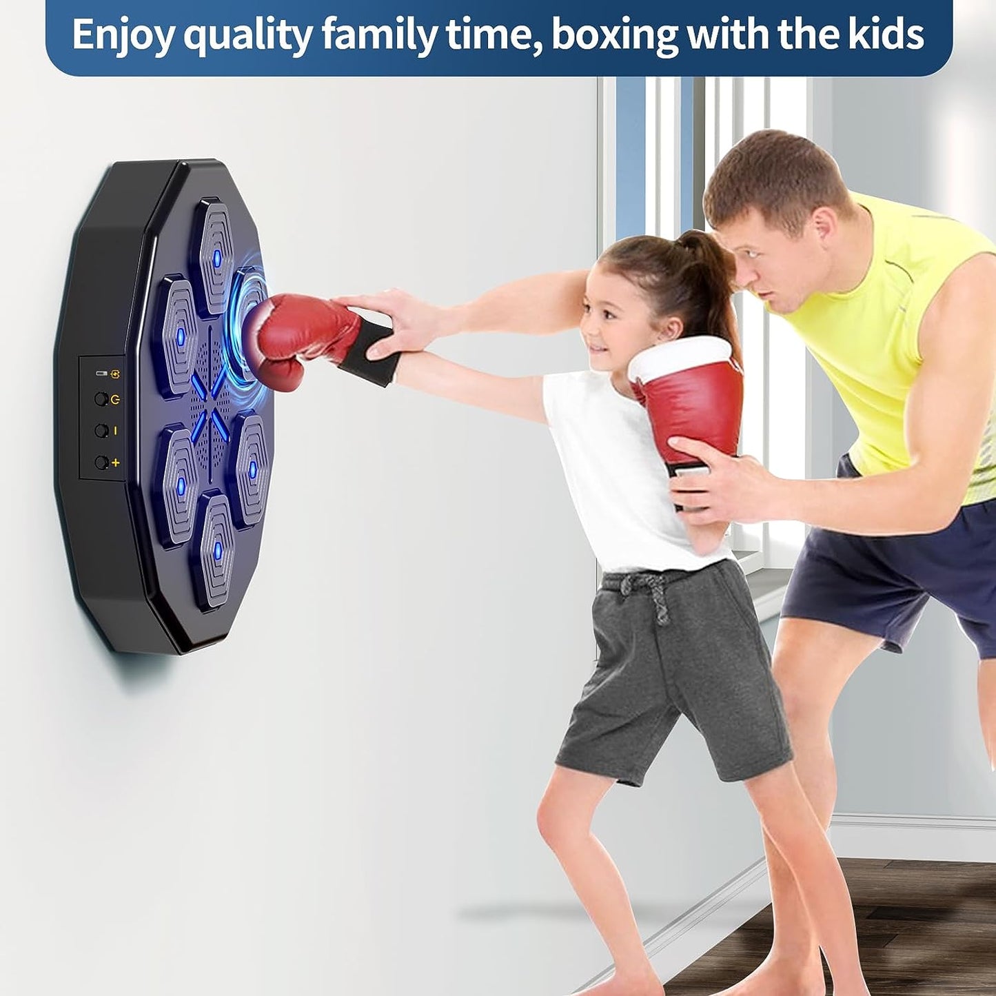Music Boxing Machine - Wall Mount Music Boxer Smart Focus Training Punching Pads