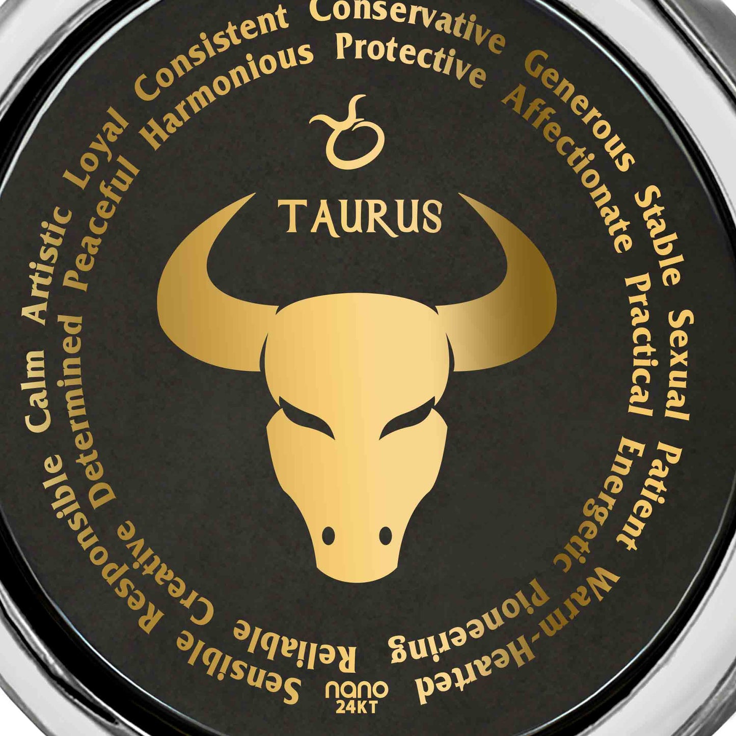 Taurus Necklaces 24k Gold Inscribed