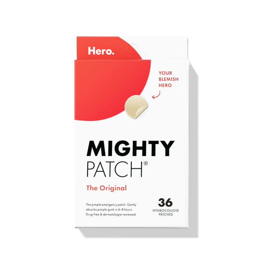 Hero Cosmetics - Hydrocolloid Acne Pimple Patch for Covering Zits and Blemishes Vegan-Friendly
