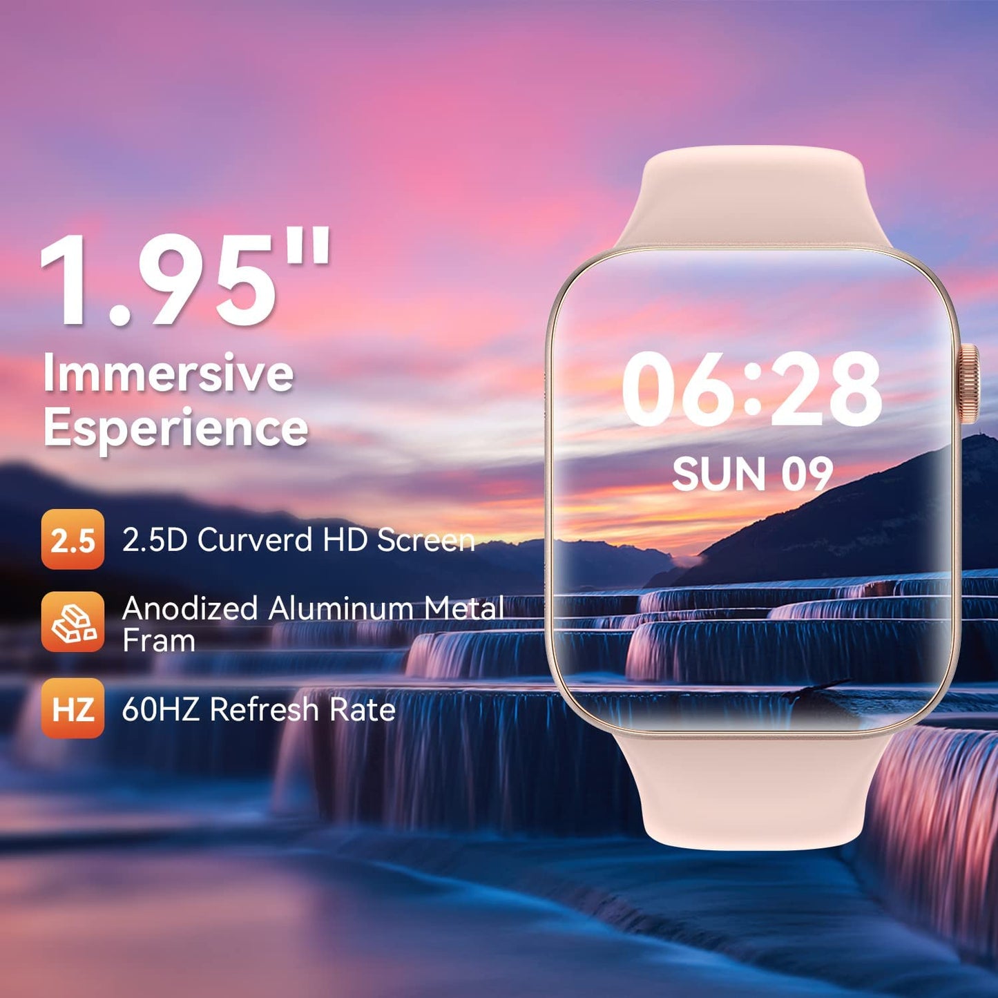 Women & Men Smartwatch Answer/Make Call Fitness Tracker with Multi Sport Modes