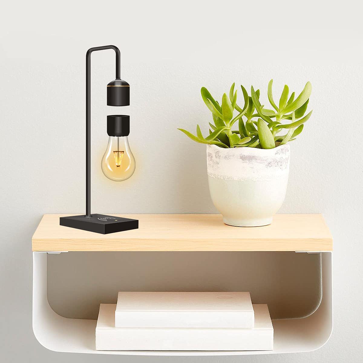 Levitating Lamp - Floating Light Bulb With Wireless Charger
