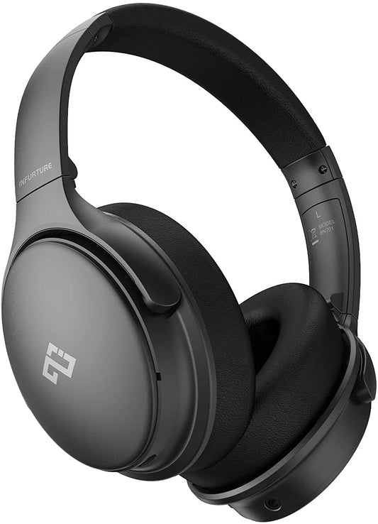 Active Noise Cancelling Bluetooth Headphones Deep Bass Headset
