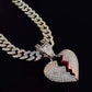 Iced Out Heart Break Chain