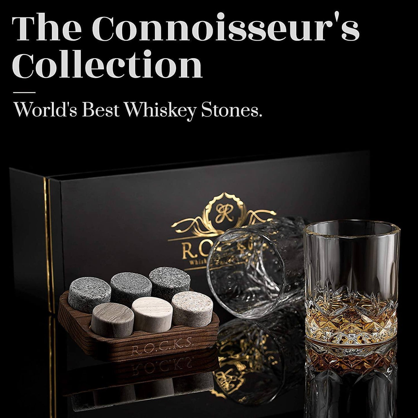 Whiskey Stones & Signature Glass