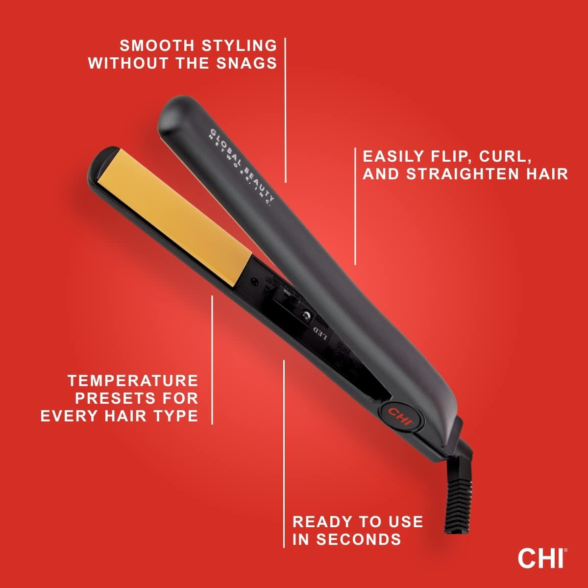 Professional Salon Ceramic Flat Iron Hair Straightening