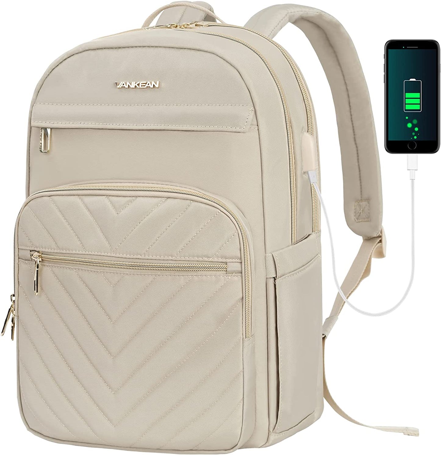 Laptop Backpack - Waterproof Laptop Bag with USB Port Travel Bags
