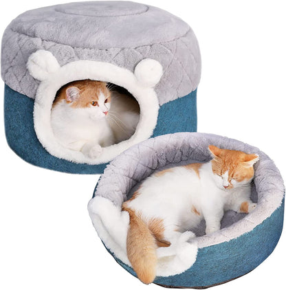 2 in 1 Multipurpose Cat Bed - Comfortable Cat Cave