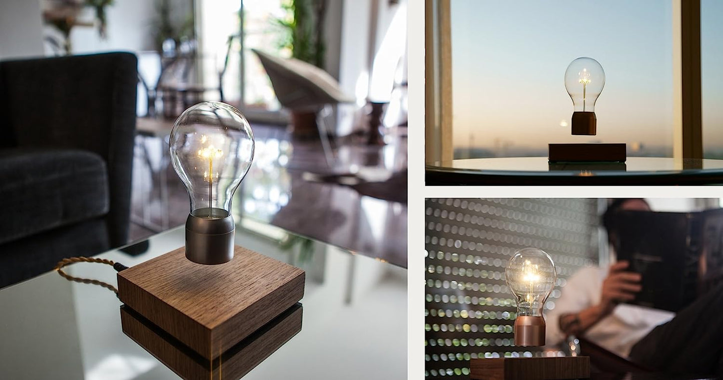 Levitating Magnetic LED Light Bulb - Floating Magic Desk Lamp