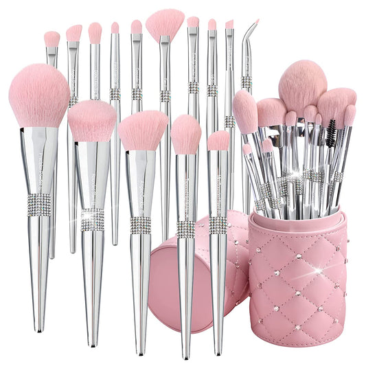 Soft Makeup Brushes Sets - Makeup Brushes & Brush Holder