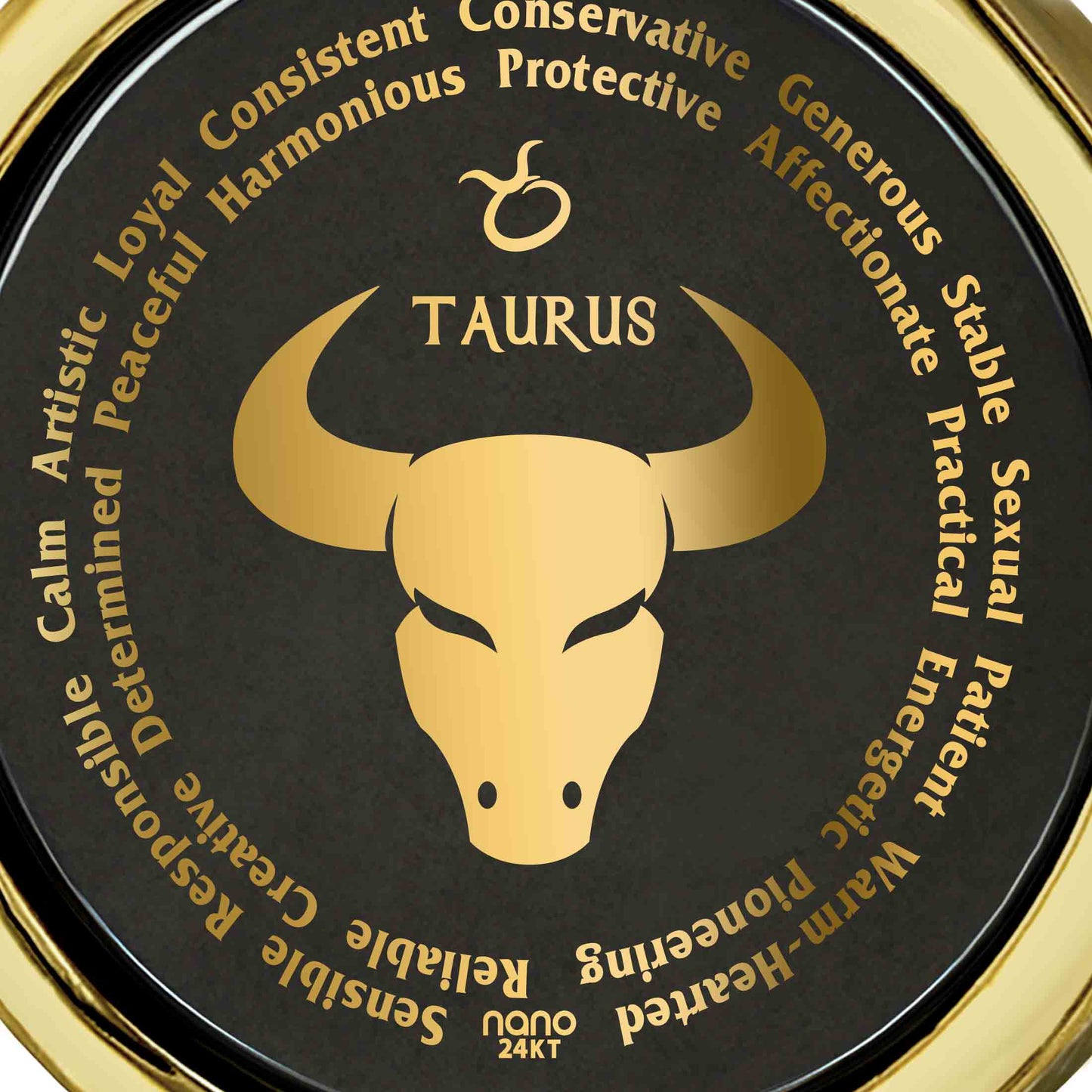 Taurus Necklaces 24k Gold Inscribed